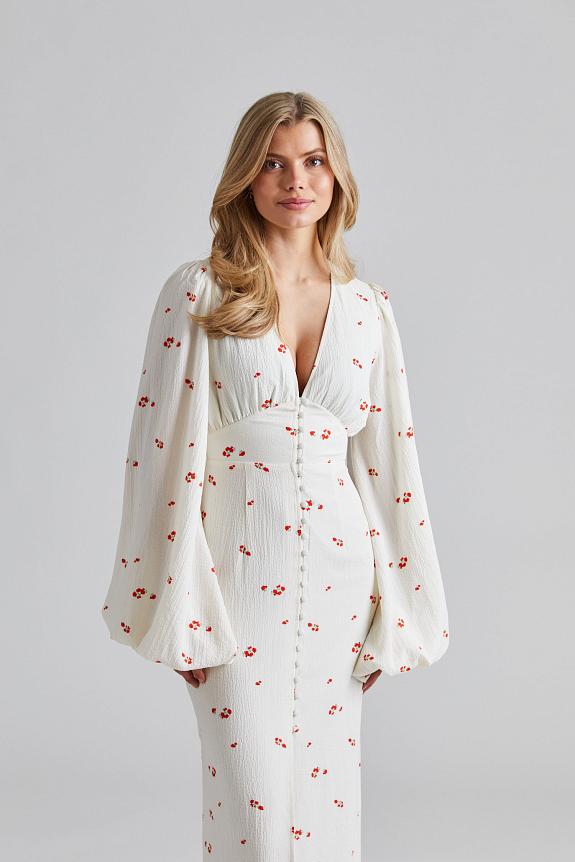 Adoore Positano Dress White/Red-2